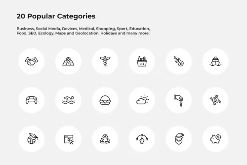 Vector Icons Bundle <br> Ready to Use Icons - Image 3